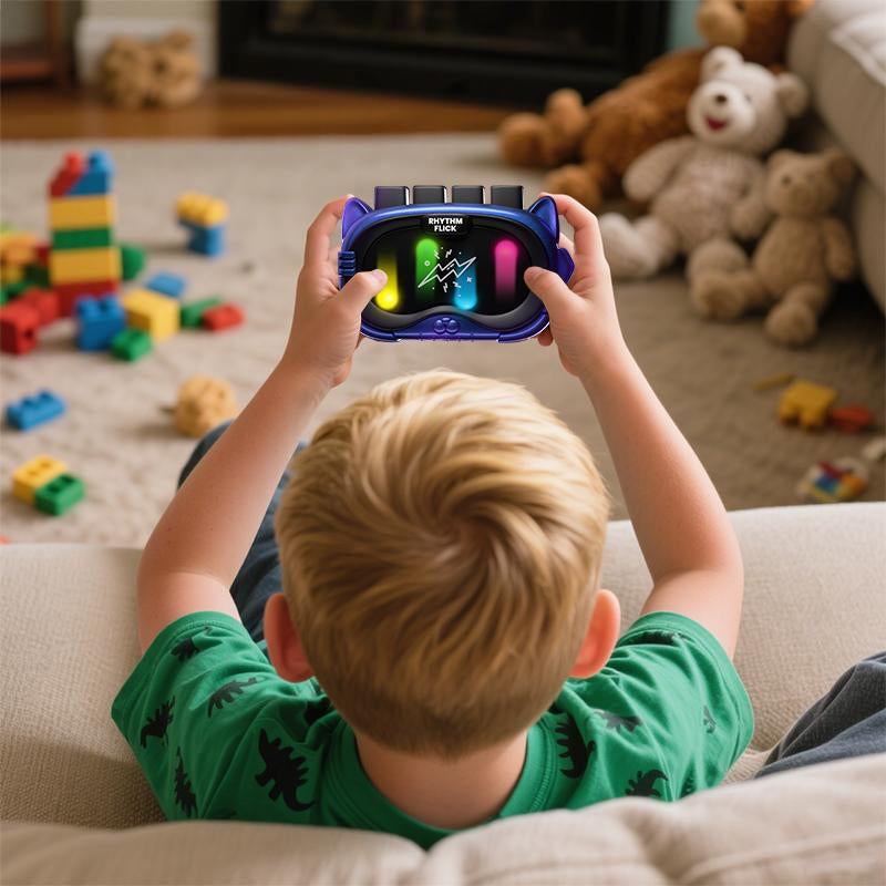 SAUDOLI Rhythm Flick Fidget Toys Handheld Game Console Rechargeable Portable STEM Toy for Kids & Adults Creative Stress Relief Educational Gift