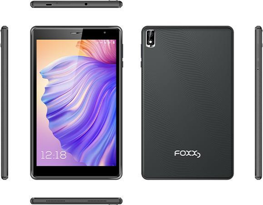FOXXD V8 Unlocked 8Inch Android Supporting Phone Call Tablet with Bluetooth, High-Resolution Display, Ideal for Studying, Working, Watching Videos or Gaming - Portable Screen