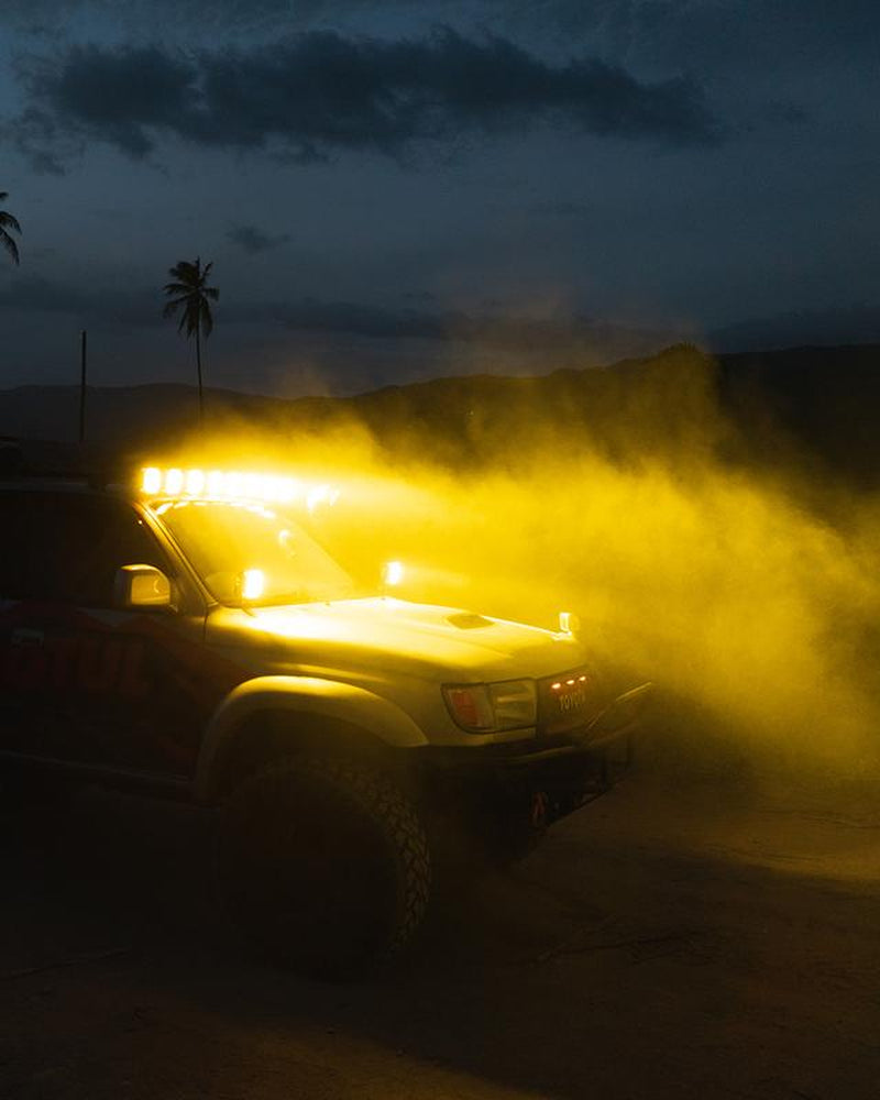 4 Inch CUBE-Z Series Combo LED Pod Lights off Road Lights LED Driving Light with White DRL & Amber Turn Signal Lights Jeeplight Bar Spot Flood Combo Beam