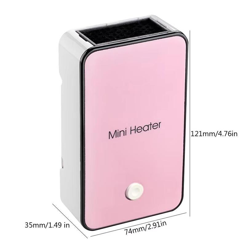 Joytutus Mini Heater Portable Winter Heater Fan for Car & Desktop Use Handheld Warmer Compact Warm Air Blower Easy to Use and Store