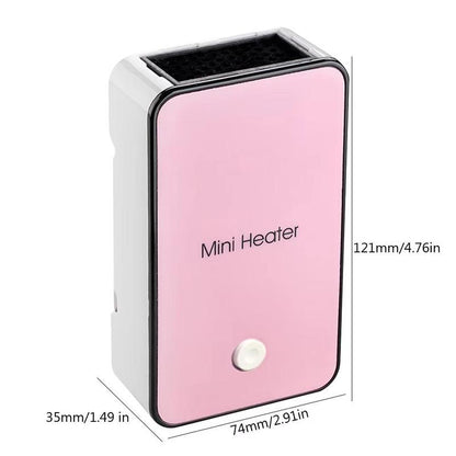 Joytutus Mini Heater Portable Winter Heater Fan for Car & Desktop Use Handheld Warmer Compact Warm Air Blower Easy to Use and Store